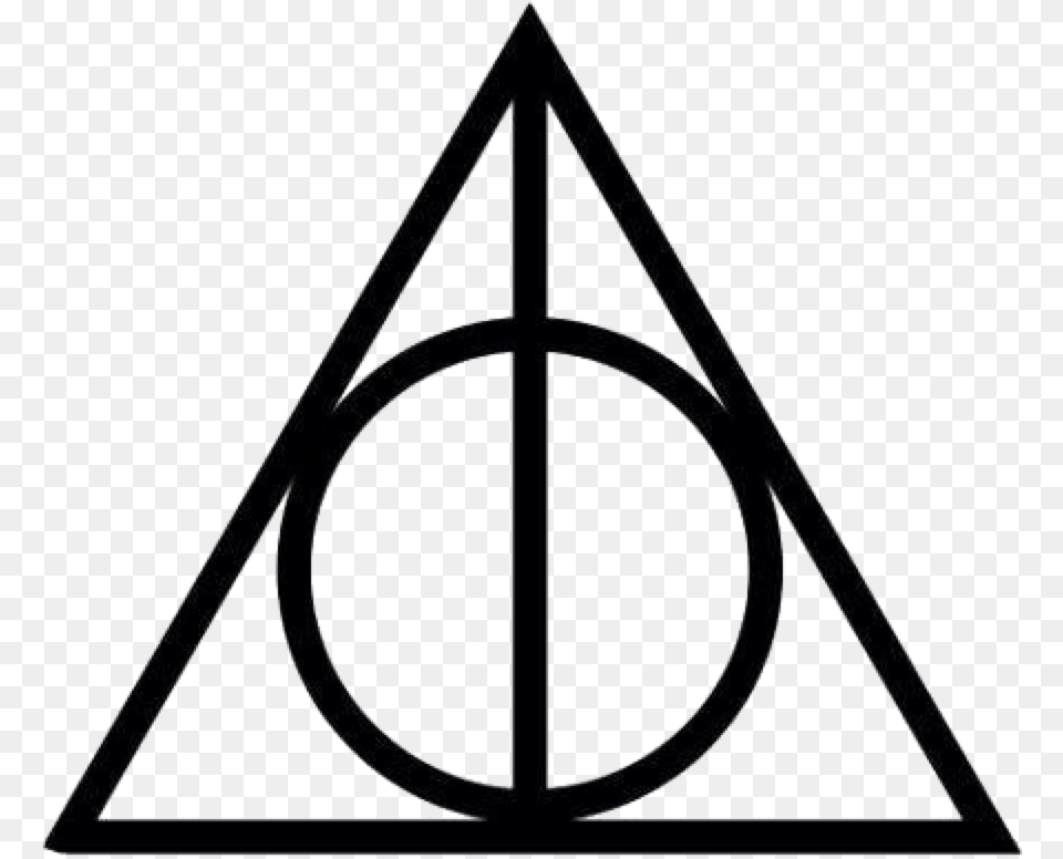 Symbol Harry Potter Deathly Hallows, Triangle, Weapon Png Image