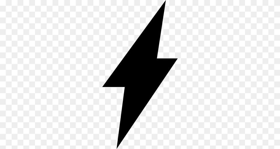 Symbol Lightning Bolt Pointed Icons Bolt Rays Lightning, Gray Free Transparent Png