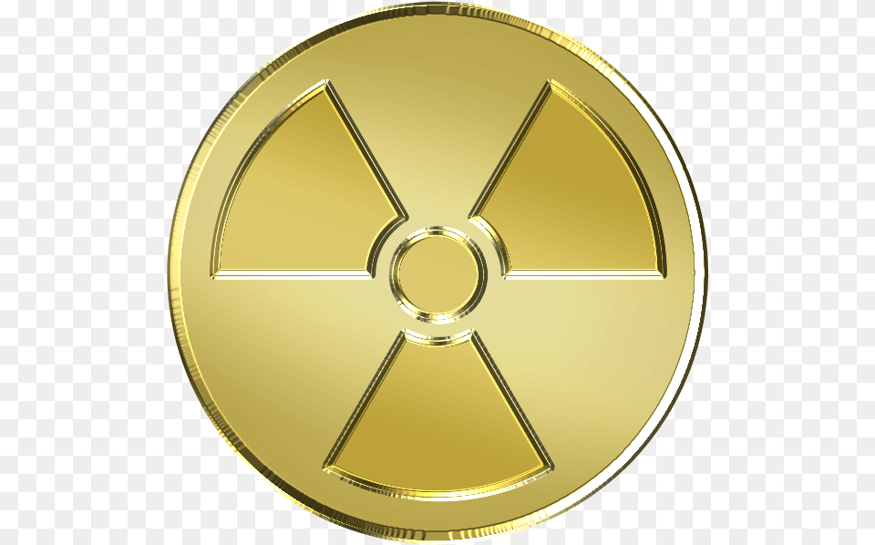 Symbol Nuclear Weapon Gold Gold Nuclear Symbol, Disk Png