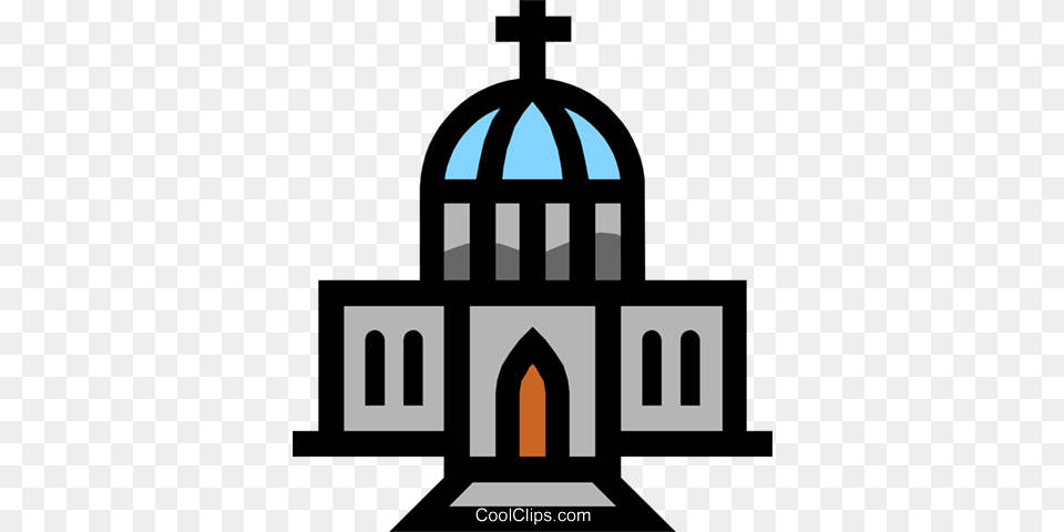 Symbol Of A Church Royalty Vector Clip Art Illustration, Altar, Architecture, Building, Cathedral Png Image