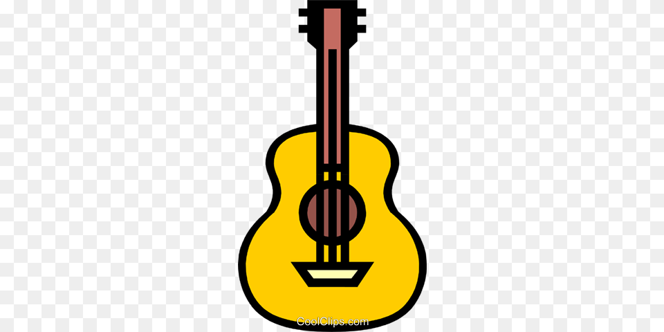 Symbol Of A Guitar Royalty Vector Clip Art Illustration, Musical Instrument, Bass Guitar Png Image