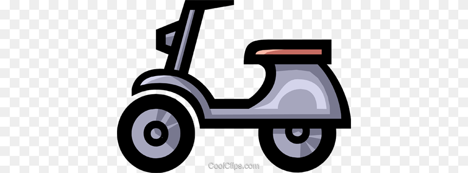 Symbol Of A Motor Scooter Royalty Vector Clip Art, Transportation, Vehicle, Device, Grass Free Transparent Png