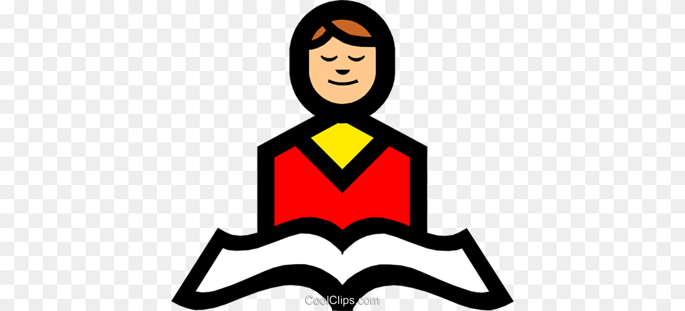 Symbol Of A Person Reading Royalty Vector Clip Art, People, Logo, Face, Head Free Transparent Png