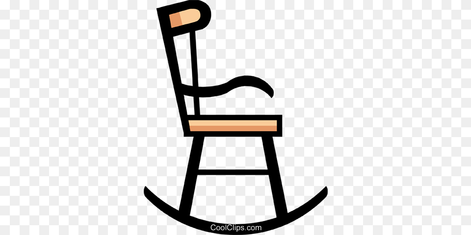 Symbol Of A Rocking Chair Royalty Vector Clip Art, Furniture, Rocking Chair Png