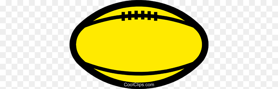 Symbol Of A Rugby Ball Royalty Vector Clip Art Illustration, Sport, Rugby Ball Png Image