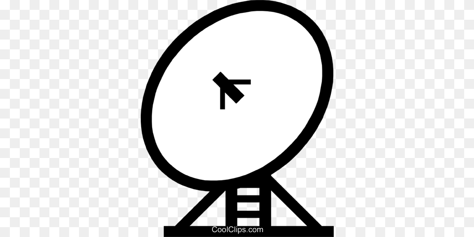 Symbol Of A Satellite Dish Royalty Free Vector Clip Art, Antenna, Electrical Device, Radio Telescope, Telescope Png Image