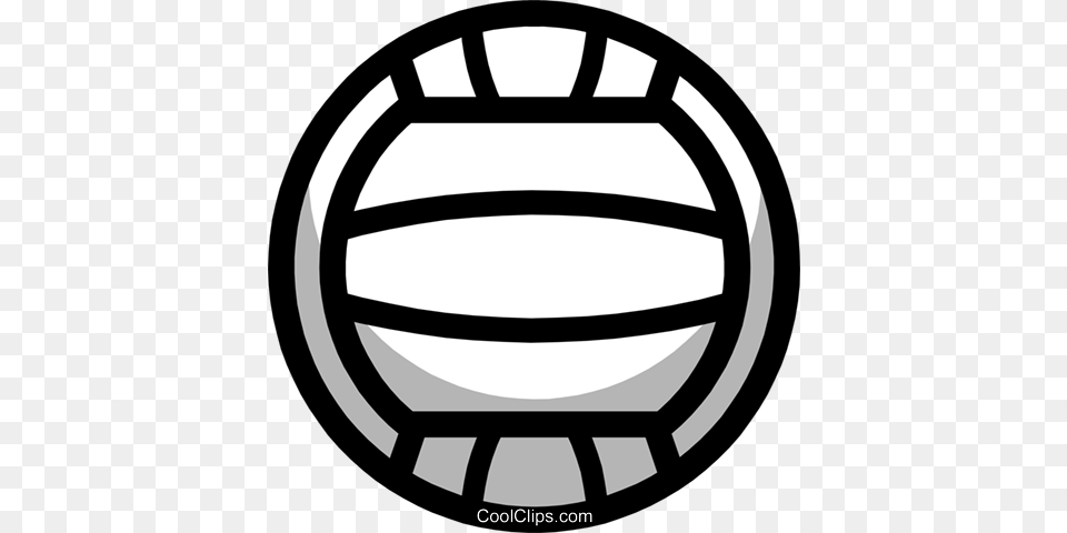 Symbol Of A Volleyball Royalty Vector Clip Art Illustration, Ball, Football, Soccer, Soccer Ball Png