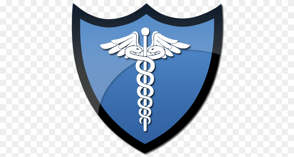 Symbol Of Caduceus On A Shield Clipart, Armor Free Png