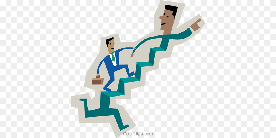 Symbol Of Men Running Up Stairs Royalty Vector Clip Art, Architecture, Housing, House, Building Free Png Download