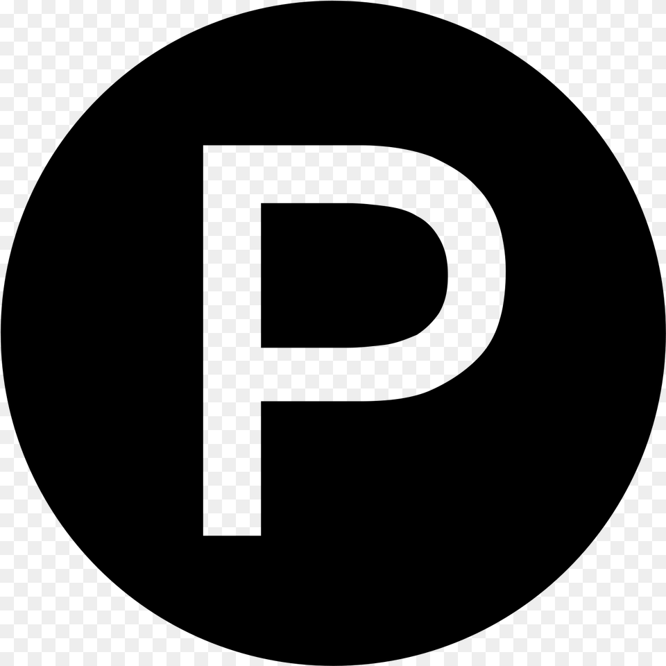 Symbol Of Parking Lot, Gray Free Png