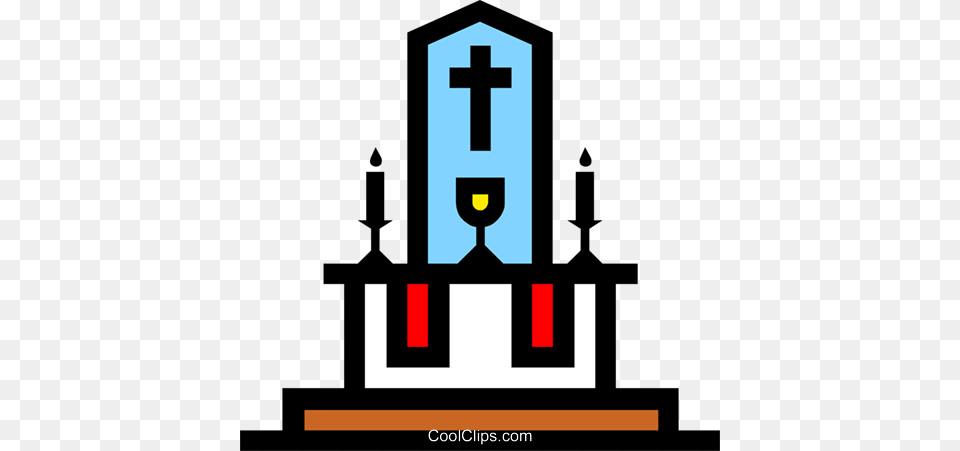 Symbol Of The Altar Royalty Free Vector Clip Art Illustration, Architecture, Building, Church, Prayer Png Image