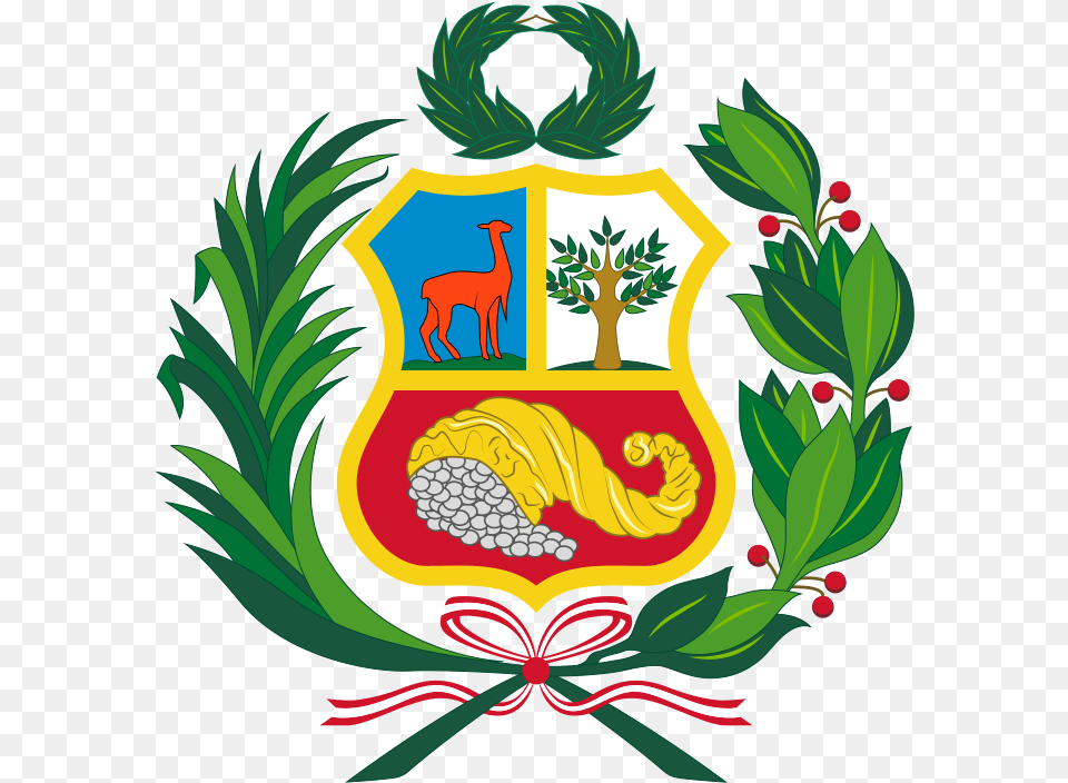 Symbol Peruvian Flag, Emblem, Logo, Armor, Plant Free Png