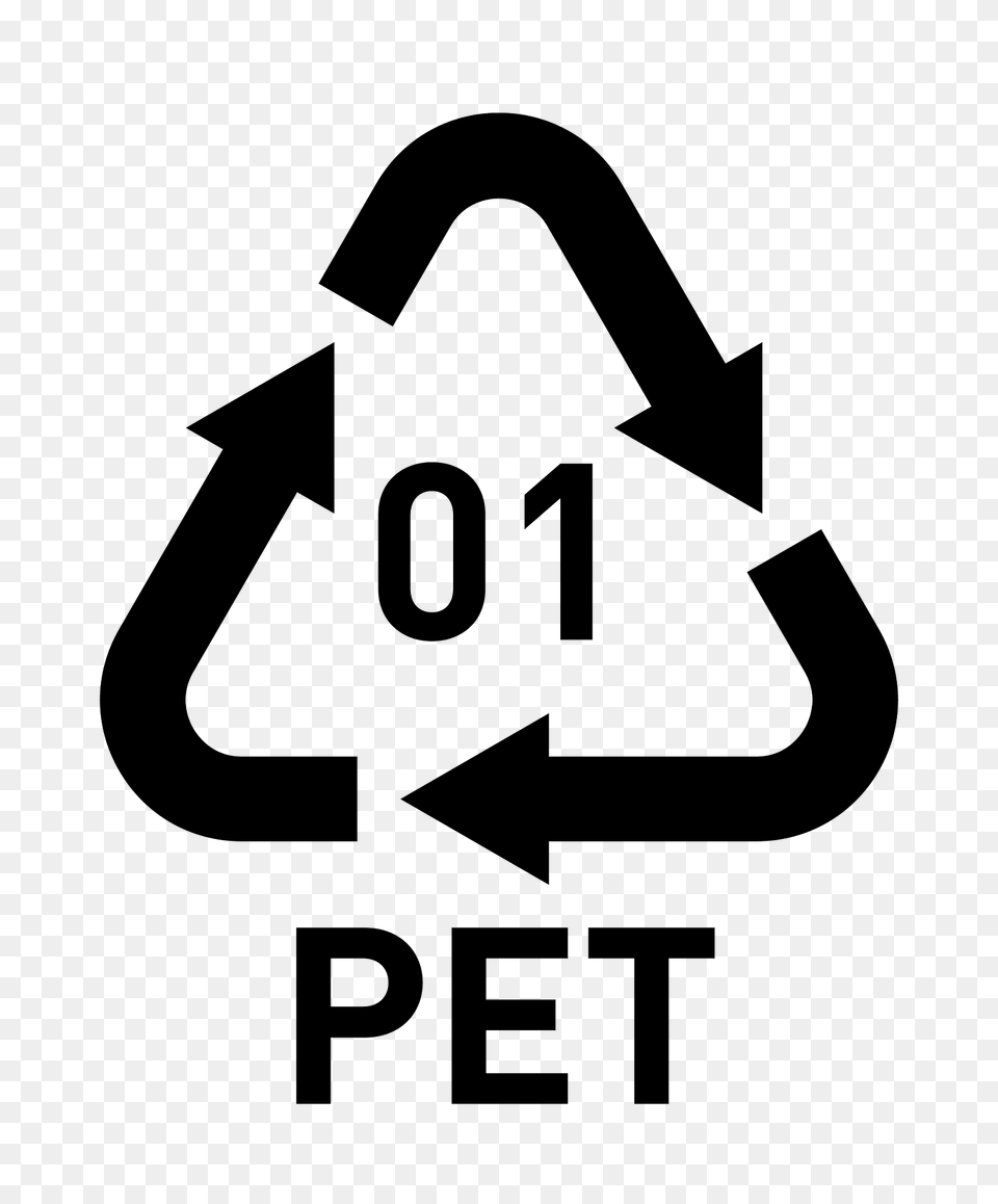 Symbol Resin Code 01 Pet Clipart, Recycling Symbol, Sign, First Aid Free Transparent Png