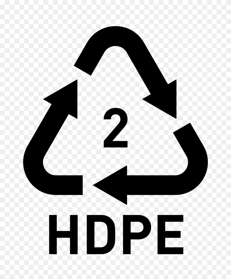Symbol Resin Code 2 Hdpe Clipart, Recycling Symbol, Sign Free Png