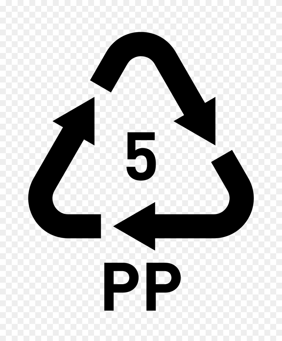 Symbol Resin Code 5 Pp Clipart, Recycling Symbol, Sign, First Aid Png