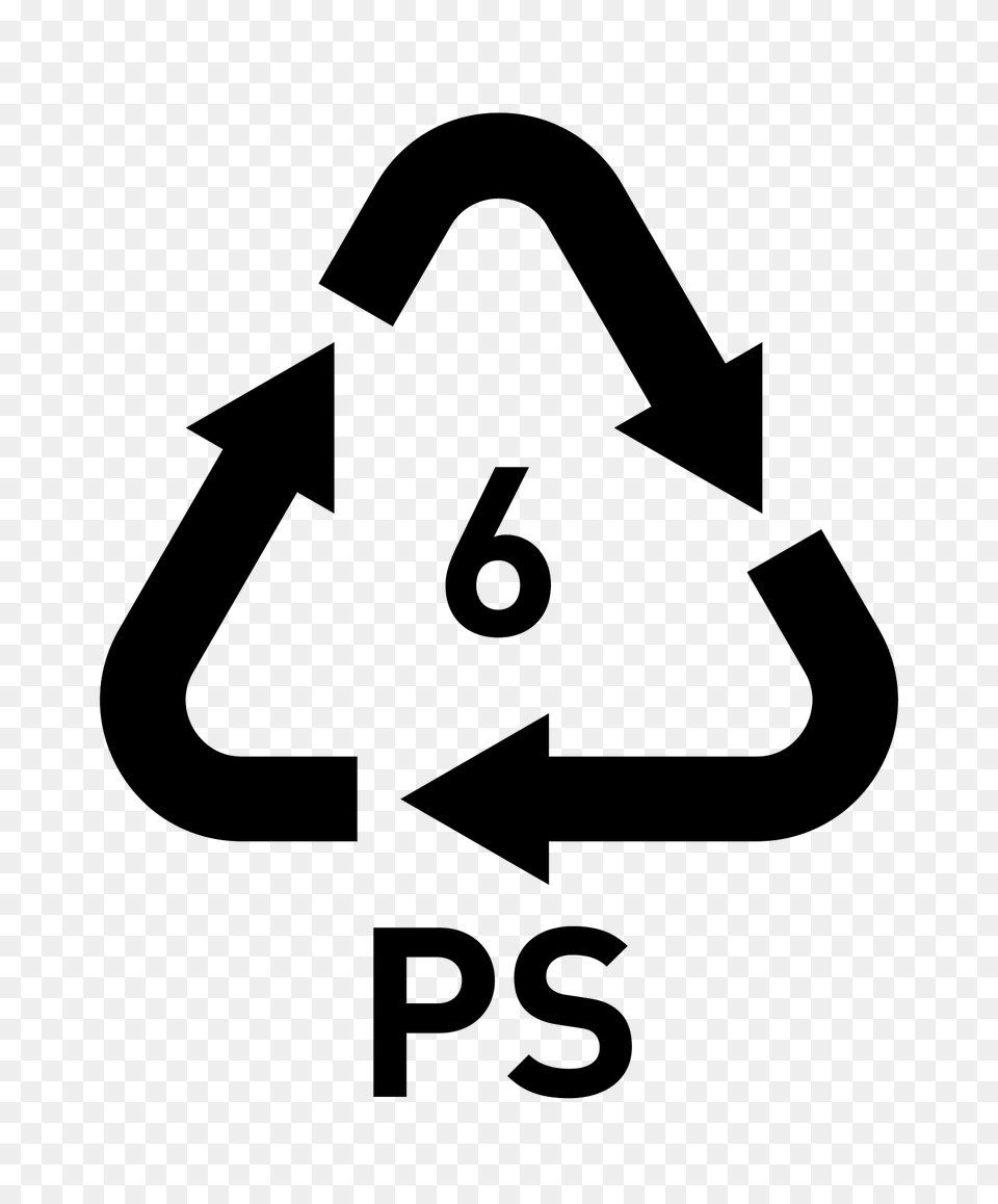 Symbol Resin Code 6 Ps Clipart, Recycling Symbol, Sign Png Image