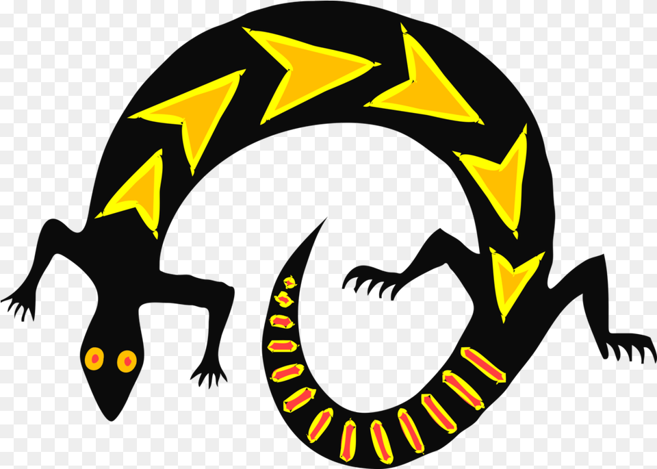 Symbol Yellow Artwork Clipart Komodo Dragon, Animal, Fish, Sea Life, Shark Free Png Download