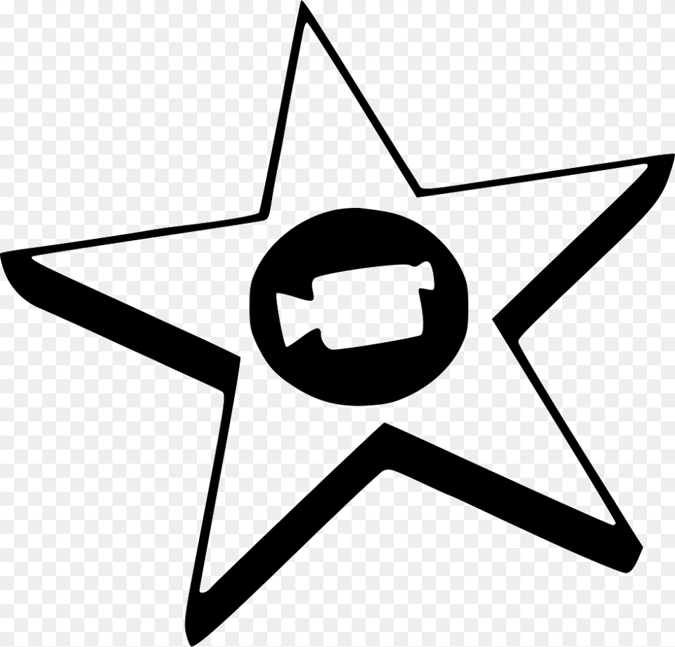 Symbollogoclip Art Imovie Icon Mac Star Symbol, Symbol, Bow, Weapon Free Transparent Png