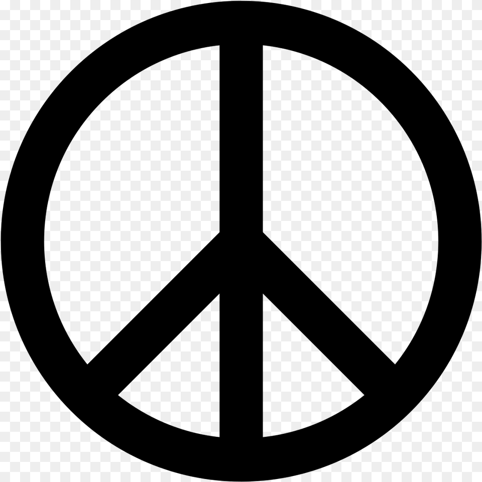 Symbolpeace Peace Symbol, Gray Free Png