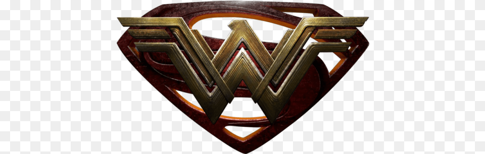 Symbols Of Hope And Truth Superman Superman And Wonder Woman Logo, Symbol, Emblem, Cross Png