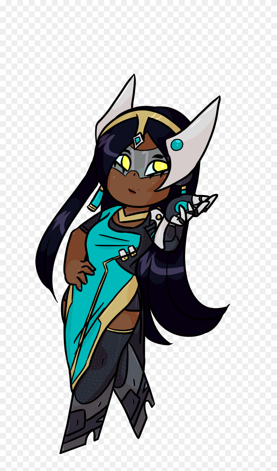 Symmetra Chibi, Baby, Person, Face, Head Free Png