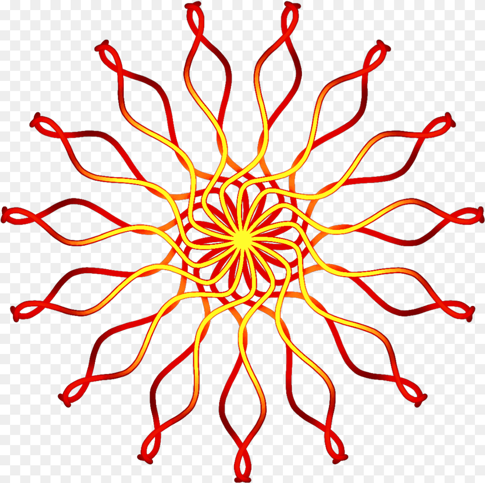 Symmetric Yellow Red Orange Sun Oz Group, Light, Neon, Accessories, Pattern Free Png Download