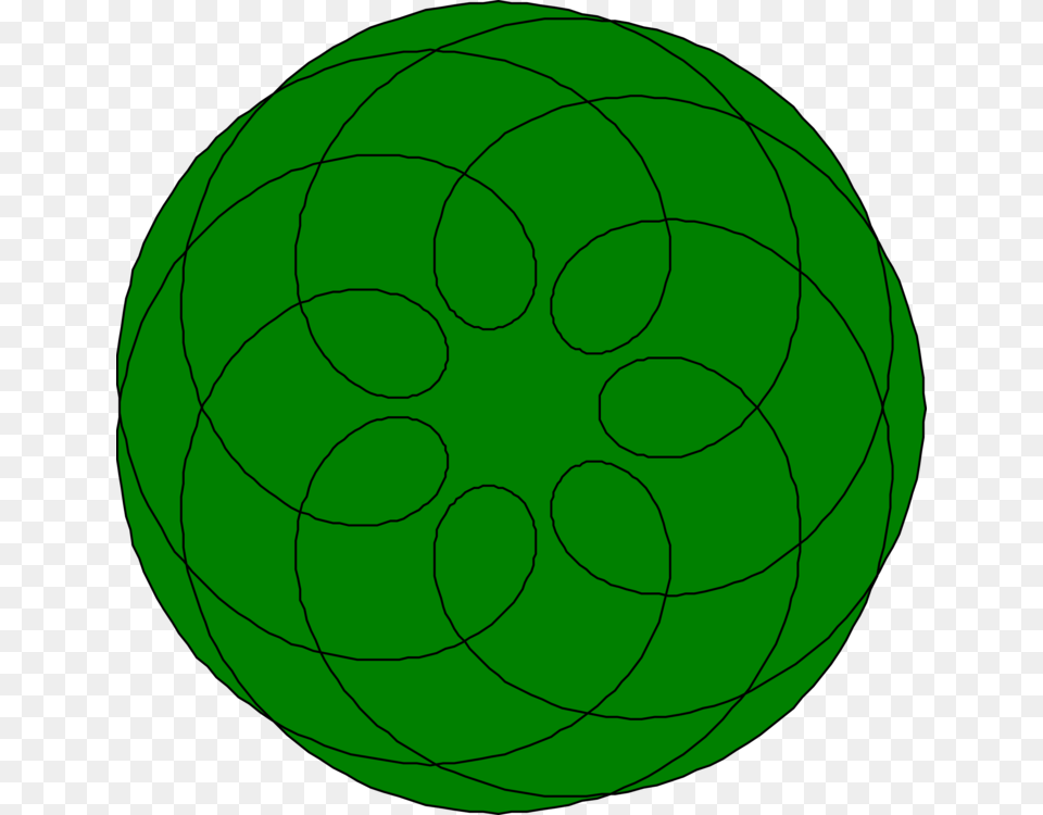 Symmetry Green Circle Point Leaf, Sphere Free Png Download