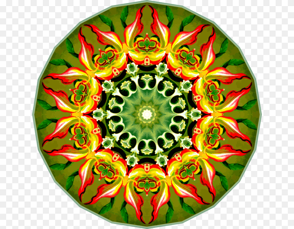 Symmetry Kaleidoscope Christmas Ornament Flower Christmas Day Accessories, Art, Floral Design, Fractal Free Transparent Png