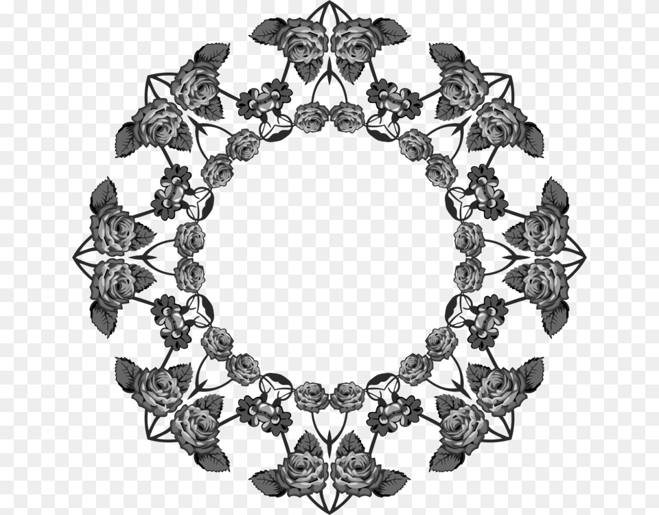 Symmetrymonochrome Photographymonochrome Circle, Accessories, Jewelry Free Png Download