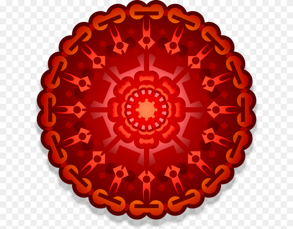 Symmetryorangecircle Round Rangoli Red And Orange Vector, Pattern, Accessories, Dynamite, Weapon Free Png