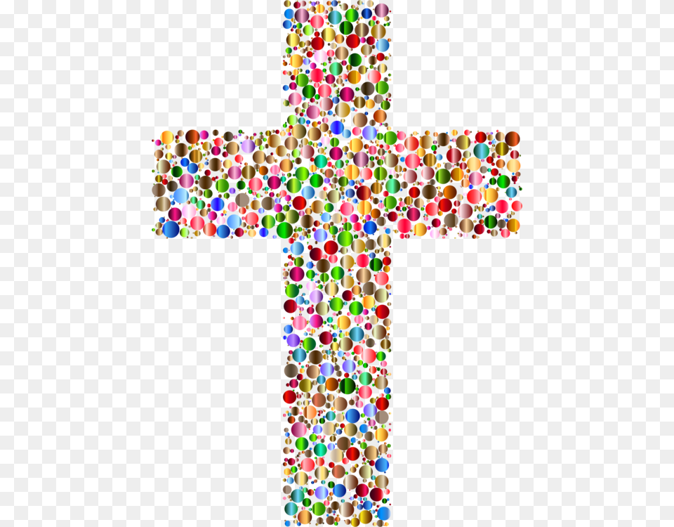 Symmetrysymbolcross Colourful Cross Clipart, Symbol, Paper Free Png Download