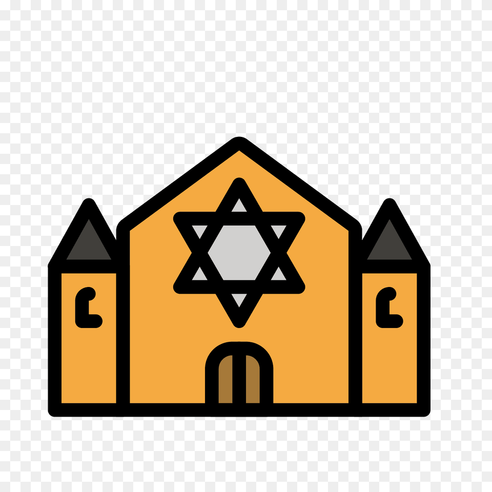 Synagogue Emoji Clipart, Symbol, Road Sign, Sign Free Png
