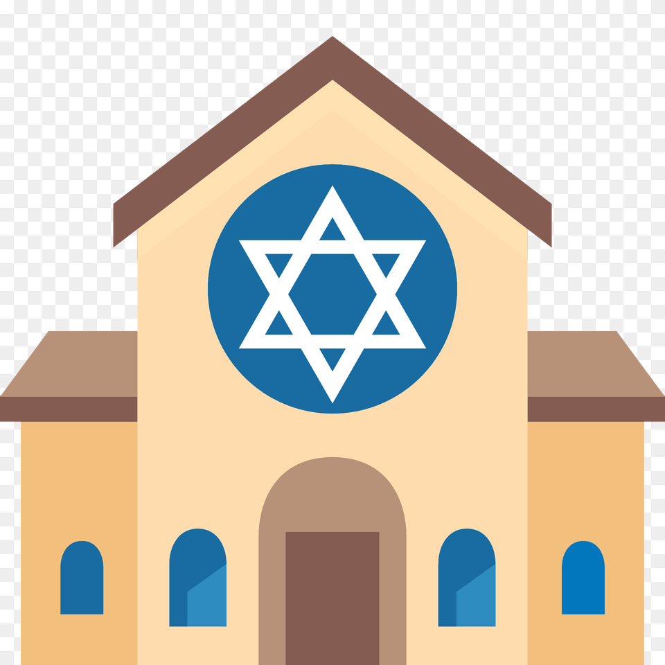 Synagogue Emoji Clipart, Symbol, Star Symbol, Architecture, Building Png