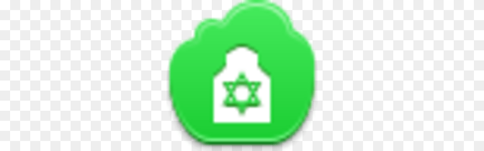 Synagogue Icon Images, Green, Recycling Symbol, Symbol Free Png Download