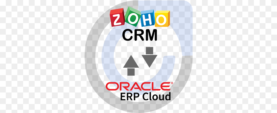 Sync For Oracle Erp Cloud U0026 Zoho Crm Vertical, Logo, Food, Ketchup Free Transparent Png