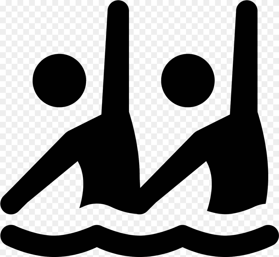 Synchronised Swimming Synchronized Swimming Icon, Gray Free Transparent Png