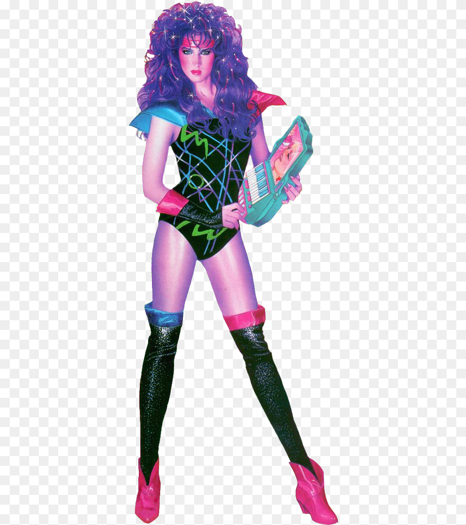 Synergy 2nd Edition Synergy Jem And The Holograms Characters, Clothing, Costume, Person, Child Free Png