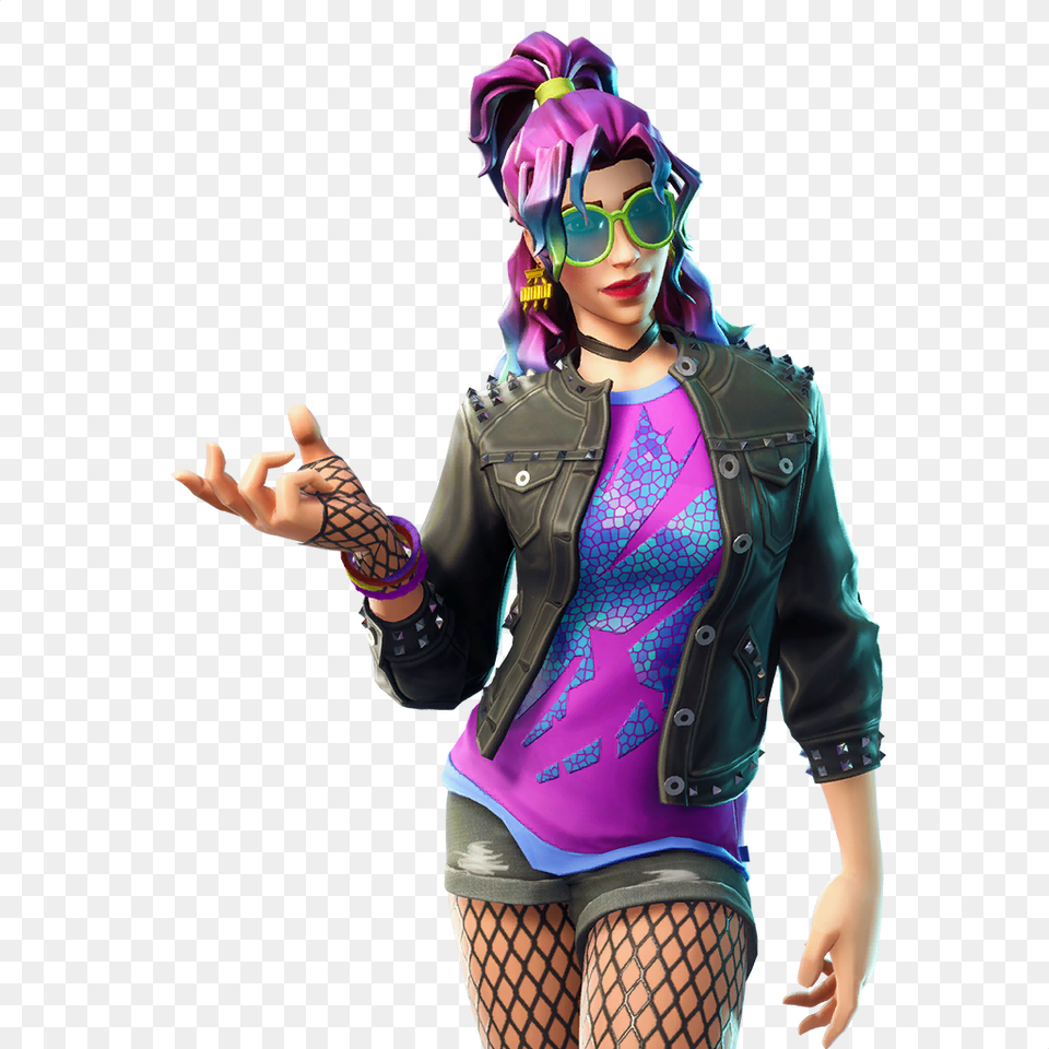 Synth Star Fortnite Skin, Person, Clothing, Costume, Woman Free Transparent Png