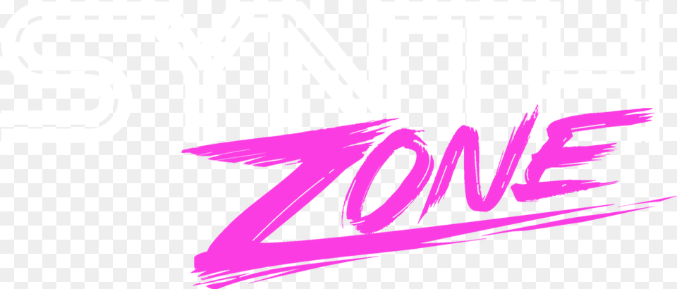 Synth Zone Vaporwave Logo, Purple, Text Free Png