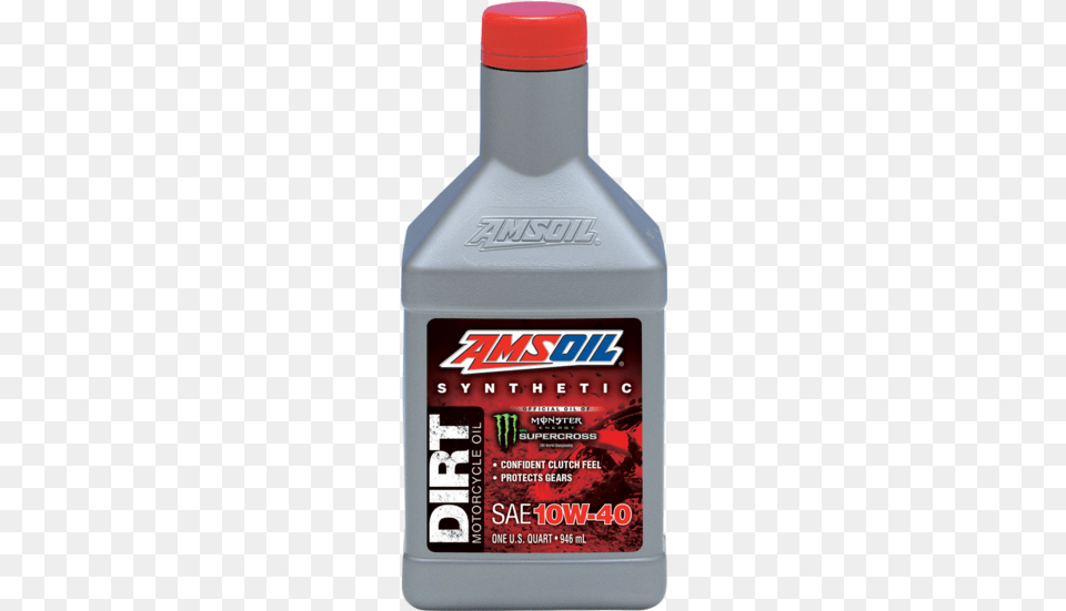 Synthetic Dirt Bike Oil Amsoil 10w40 Dirt Bike Oil, Bottle, Aftershave, Cosmetics, Perfume Png Image