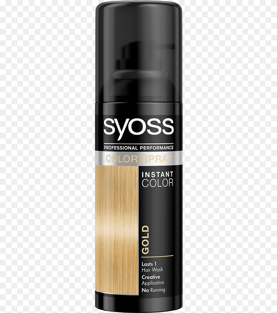 Syoss Com Color Color Spray Gold Syoss Hair Color Spray, Cosmetics Free Transparent Png