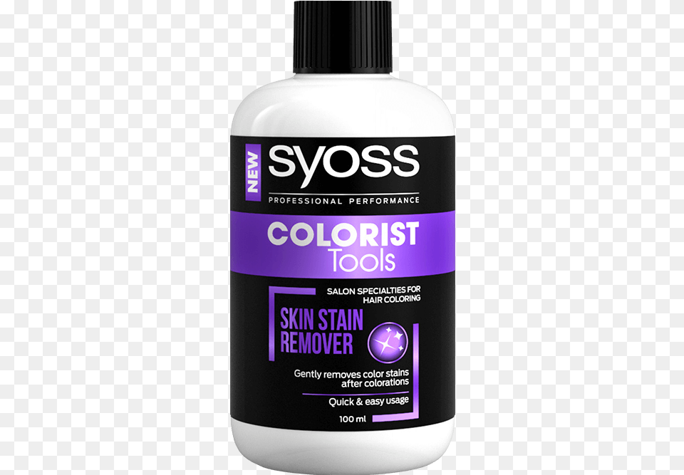 Syoss Com Color Colorist Tools Skin Stain Remover Syoss Shampoo, Bottle, Herbal, Herbs, Plant Png