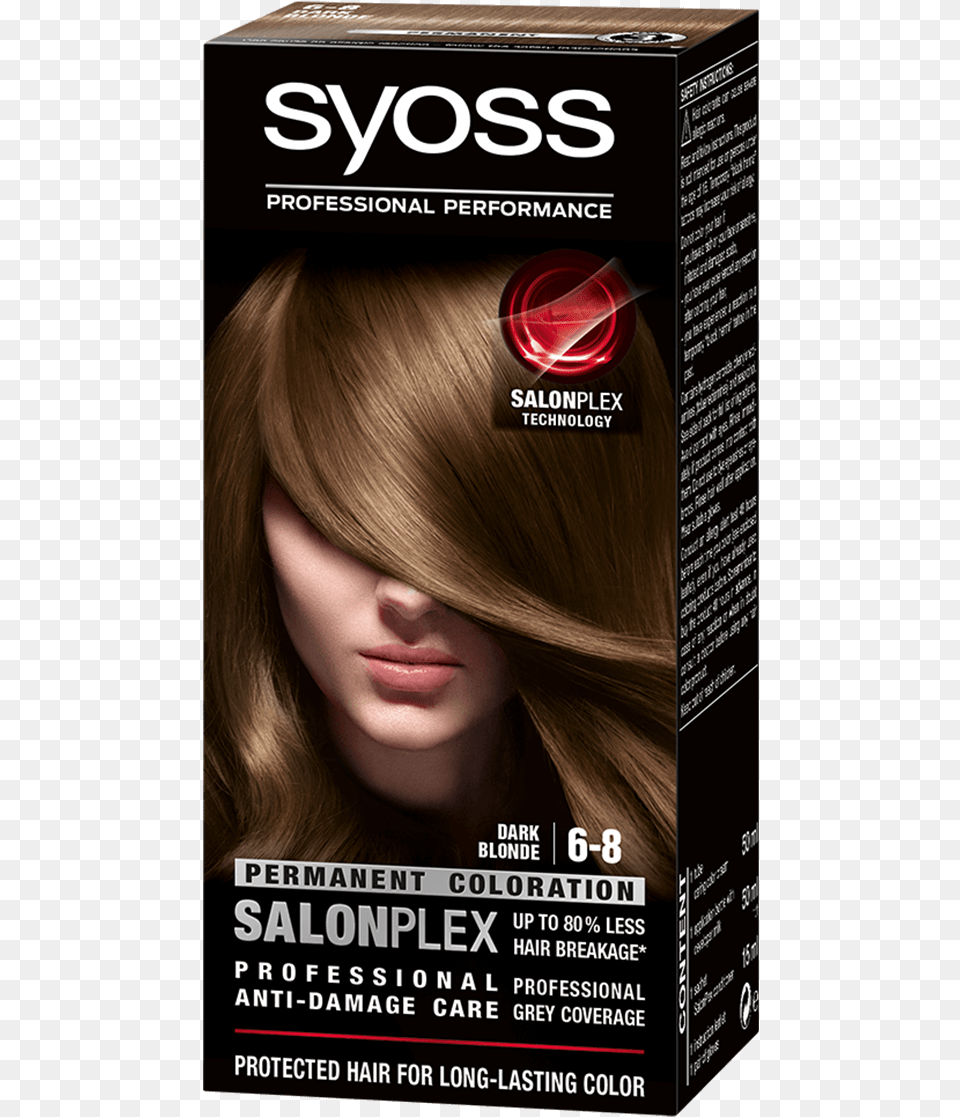 Syoss Com Color Salonplex 6 8 Dark Blonde Syoss, Advertisement, Poster, Adult, Person Free Png