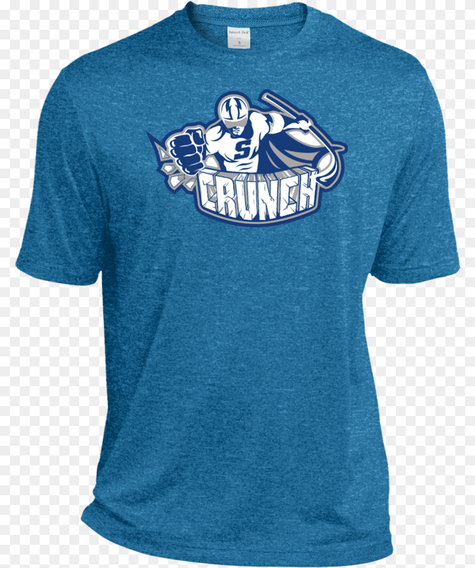 Syracuse Crunch Adult Primary Logo Heather Dri Fit T Shirt, Clothing, T-shirt, Male, Man Free Png