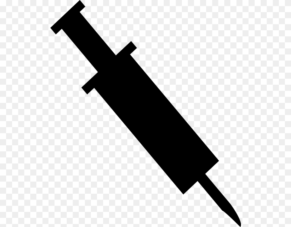 Syringe Hypodermic Needle Injection Vaccine Doctors Office, Gray Png