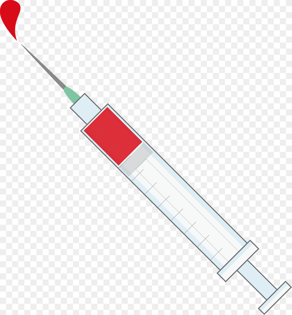 Syringe Is Filled With Blood Clipart, Injection Png Image