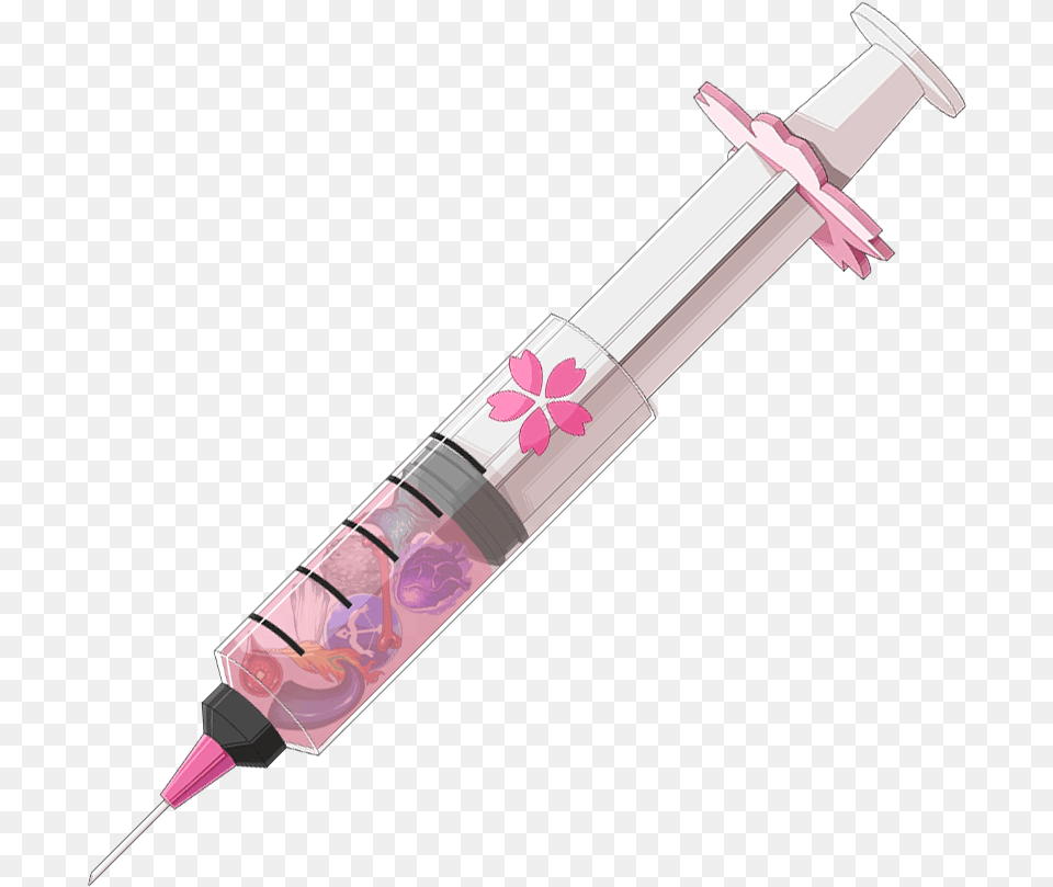 Syringe Needle File Transparent Background Syringe Pink Clipart, Injection, Blade, Dagger, Knife Free Png