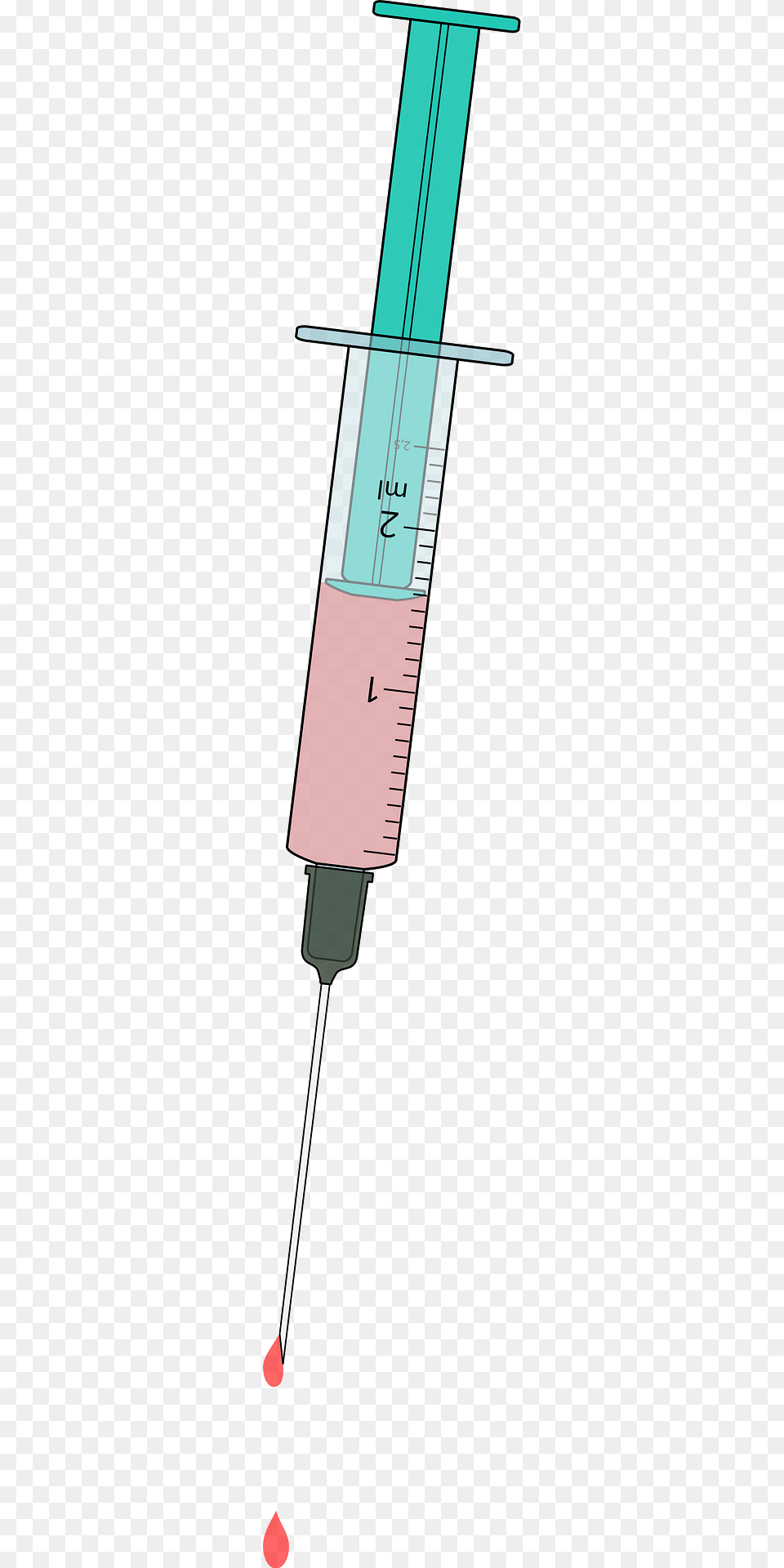 Syringe With Hypodermic Needle Clipart, Injection, Chart, Plot Png