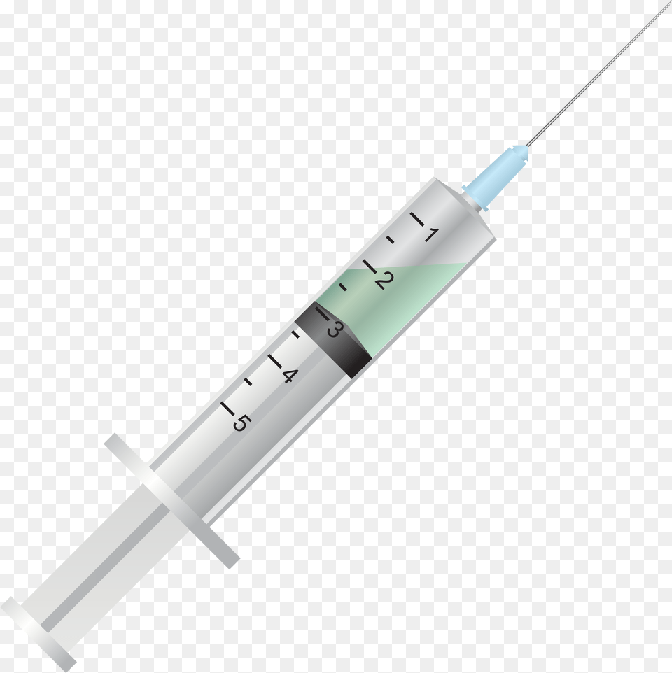 Syringe With Medicine Clip Art, Injection, Blade, Dagger, Knife Free Transparent Png