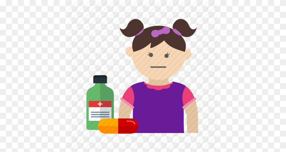 Syrup Clipart Kid Medicine, Baby, Person, Bottle, Head Free Png Download